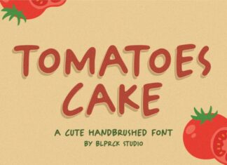 Tomatoes Cake Display Font