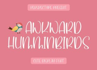 Awkward Humminbirds Display Font