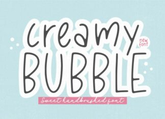 Creamy Bubble Display Font