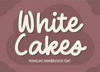 White Cakes Handwritten Font