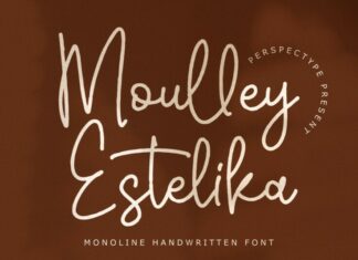 Moulley Estelika Handwritten Font