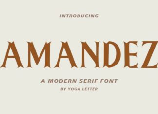 Amandez Display Font