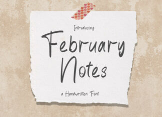 February Notes Handwritten Font