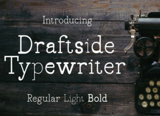 Draftside Typewritter Font