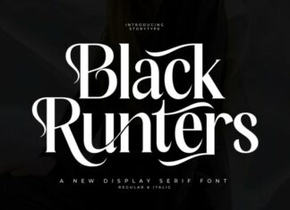 Black Runters Serif Font
