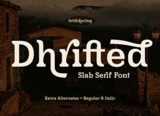 Dhrifted Serif Font
