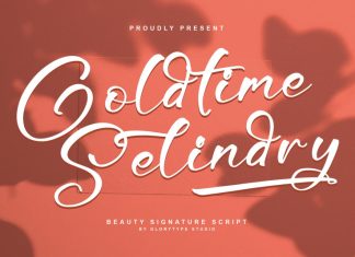 Goldtime Selindry Script Font