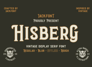 JF Hisberg Display Font