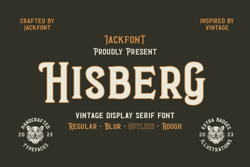 JF Hisberg Display Font