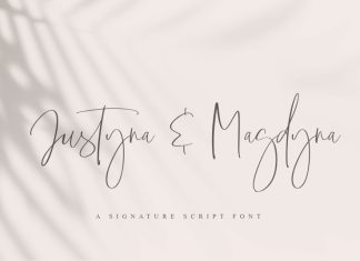 Justyna And Magdyna Script Font