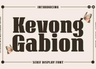 Kevong Gabion Serif Font