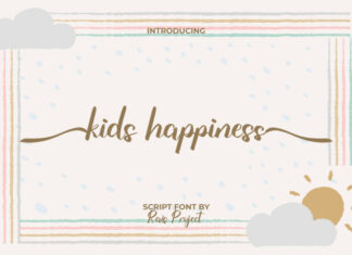 Kids Happiness Script Font