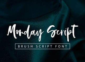 Monday Script Typeface