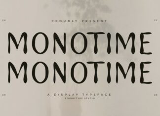 Monotime Display Font