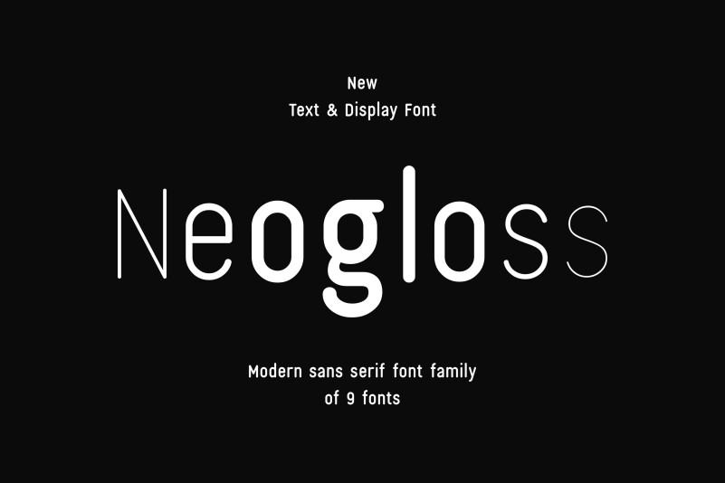 Neogloss Sans Serif Font