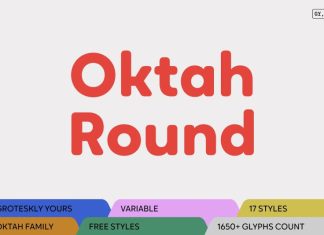 Oktah Round Sans Serif Font