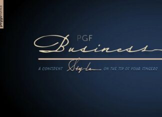 PGF Business Handwritten Font