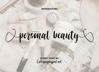 Personal Beauty Script Font