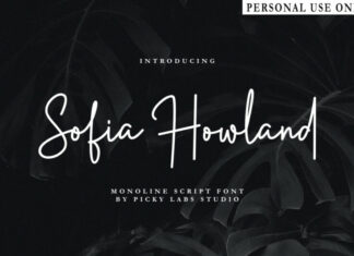 Sofia Howland Script Font