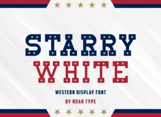 Starry White Font