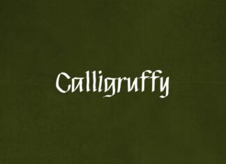 Calligruffy Display Font