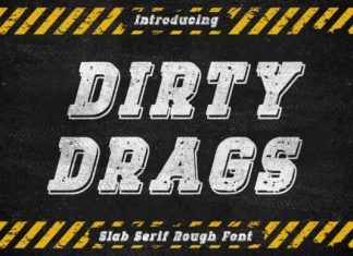 Dirty Drags Display Font