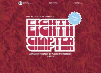 Eighth Chapter Display Font