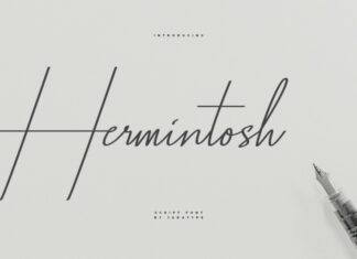 Hermintosh Handwritten Font