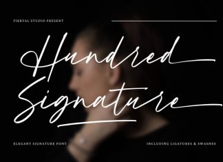 Hundred Signature Font