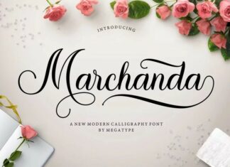 Marchanda Calligraphy Font