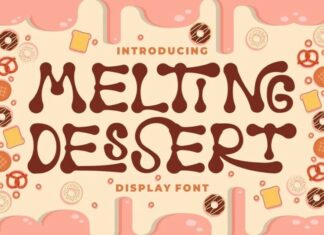 Melting Dessert Display Font