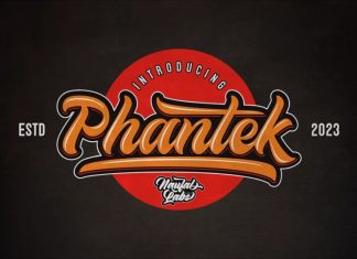Phantek Script Font