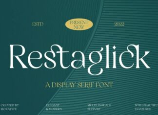 Restaglick Serif Font
