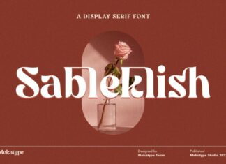 Sableklish Serif Font
