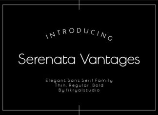 Serenata Vantages Sans Serif Font