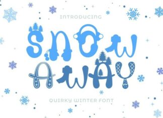 Snow Away Display Font