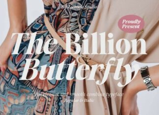 The Billion Butterfly Serif Font