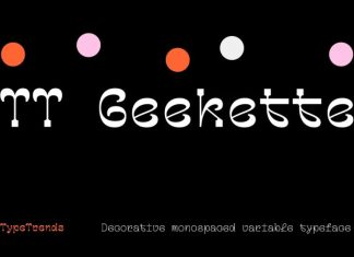 TT Geekette Serif Font