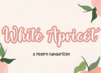 White Apricot Script Font