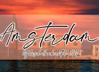 Amsterdam Handwritten Font