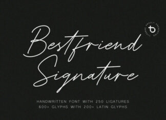 Bestfriend Signature Font