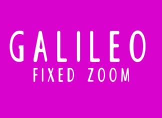 Galileo Fixed Zoom Font