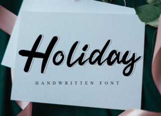 Holiday Script Typeface