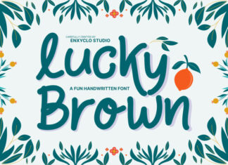 Lucky Brown Font