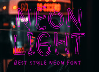 Neon Light Font
