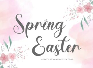 Spring Easter Font