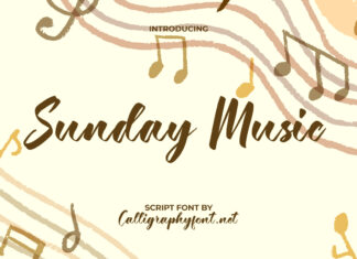 Sunday Music Font