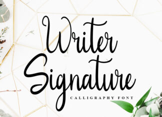 Writer Signature Font