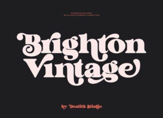 Brighton Vintage Font