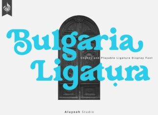 Bulgaria Ligatura Font